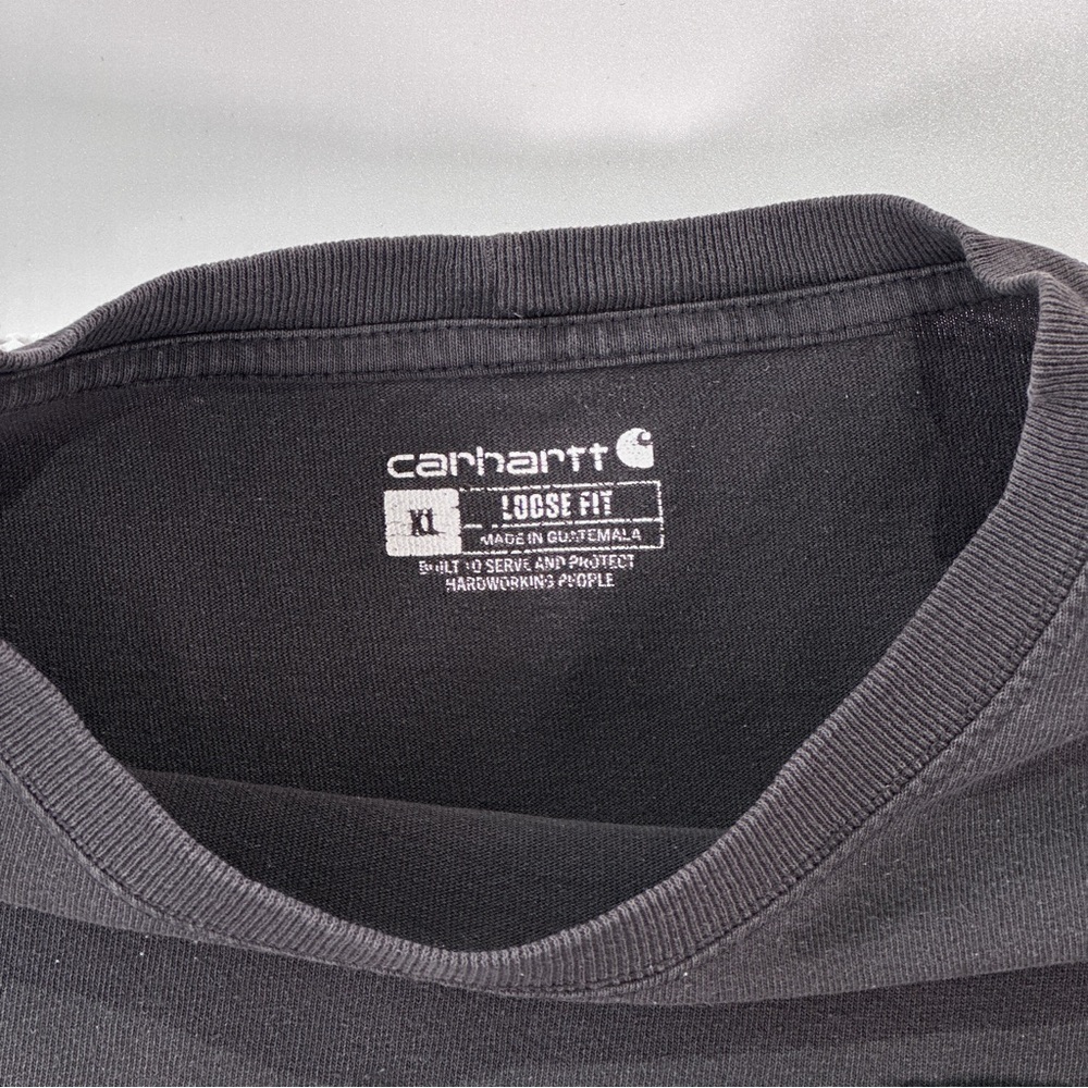 Carhartt Men’s K87 Pocket T Shirt Heavyweight Black XL - Picture 4 of 10